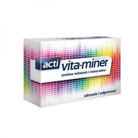 Acti Vita-miner zestaw witamin i minerałów 60 drażetek