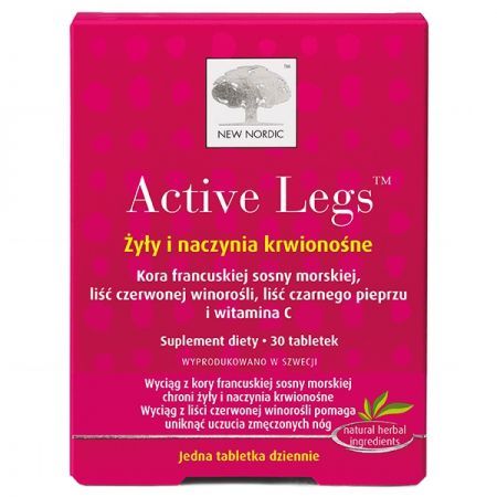 Active Legs 30 tabl. na żylaki, naczynia krwionośne