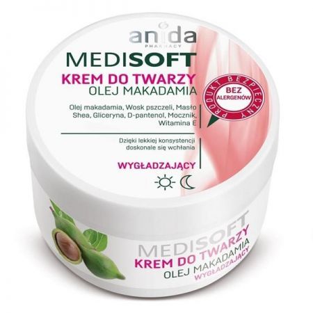 ANIDA Medi Soft, krem wygładzający z olejkiem makadamia, 100ml