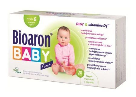 Bioaron Baby od 6miesiąca DHA EPA 30kaps twistoff