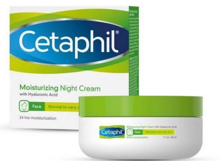 Cetaphil krem nawilżający na Noc do twarzy z kwasem hialuronowym 48 ml