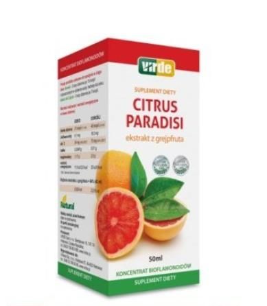 Citrus paradisi, ekstrakt z grejpfruta 50 ml