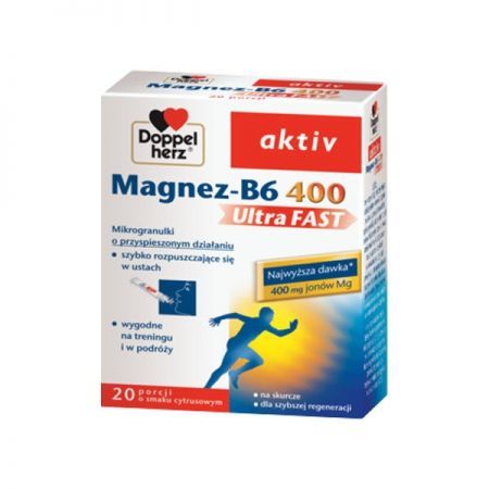 Doppelherz aktiv Magnez-B6 UltraFAST 20saszetek
