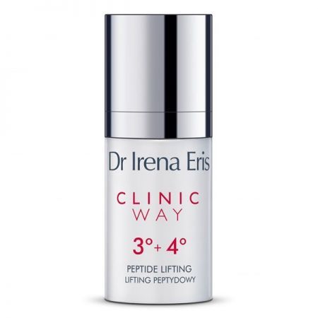 Dr Irena Eris CLINIC WAY 3+4, krem przeciwzmarszczkowy lifting peptydowy pod oczy, 15ml