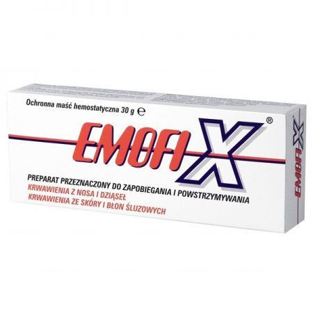 Emofix maść hemostatyczna, na krwawienia, 30 g
