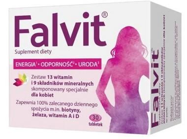 Falvit, witaminy dla kobiet, 30 tabletek