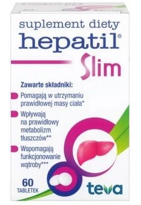 HEPATIL SLIM 600mg, 60 tabletek