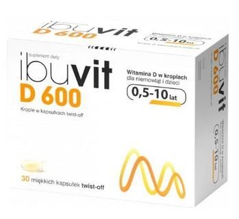Ibuvit D 600 witamina D dla dzieci 30 kaps. twist-off