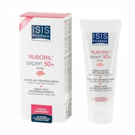 ISIS Pharma Ruboril Expert 50+, krem do skóry naczynkowej, delikatnie koloryzujący, 40ml