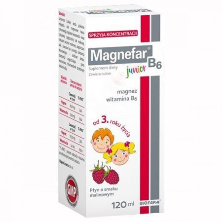 Magnefar B6 Junior płyn 120 ml
