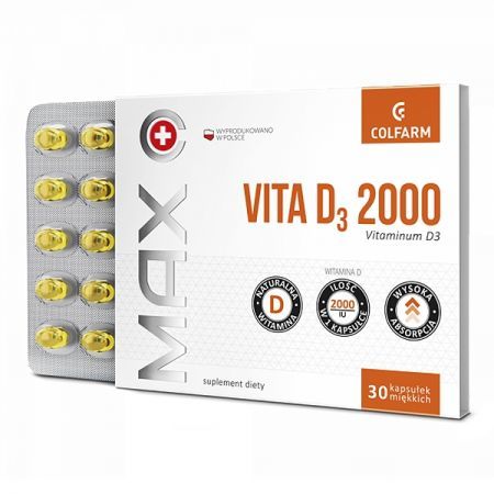 Max Vita D3 2000 30 kaps.