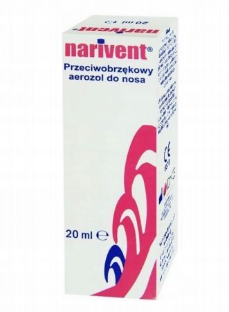 Narivent przeciwobrzękowy spray do nosa 20 ml