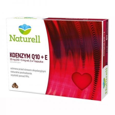 NATURELL Koenzym Q-10 30 mg + witamina E 120 kaps.