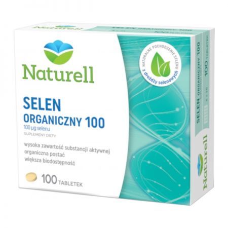 NATURELL Selen Organiczny 100 mcg 100 tabletek