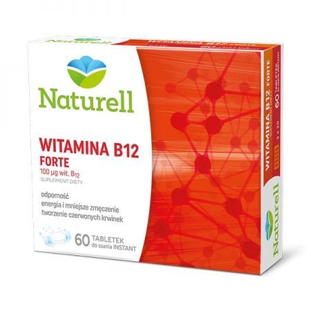 NATURELL Witamina B12 Forte 60 tabletek do ssania