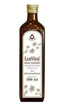 Olej lniany budwigowy 500ml Lenvitol