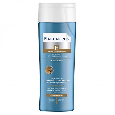 PHARMACERIS H-PURIN  szampon przeciwłupieżowy do skóry łojotokowej, łupież tłusty, 250ml