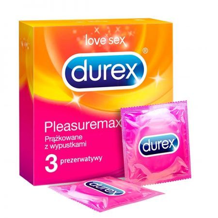 Prezerwat. DUREX PleasureMax 3szt.