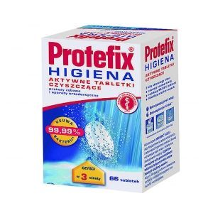 PROTEFIX Aktywne tabletki czyszczące, 66 sztuk